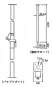 水平つなぎ クリアランス 根がらみ